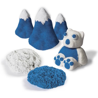 The One and Only Kinetic Sand Build, 1lb Color Pack, Blue and Shimmering White   555053722